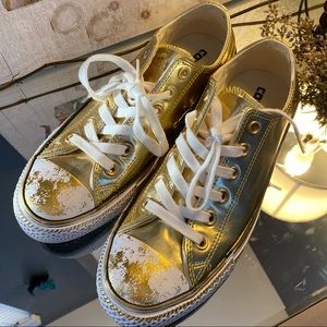Metallic Gold Chucks — SOLD